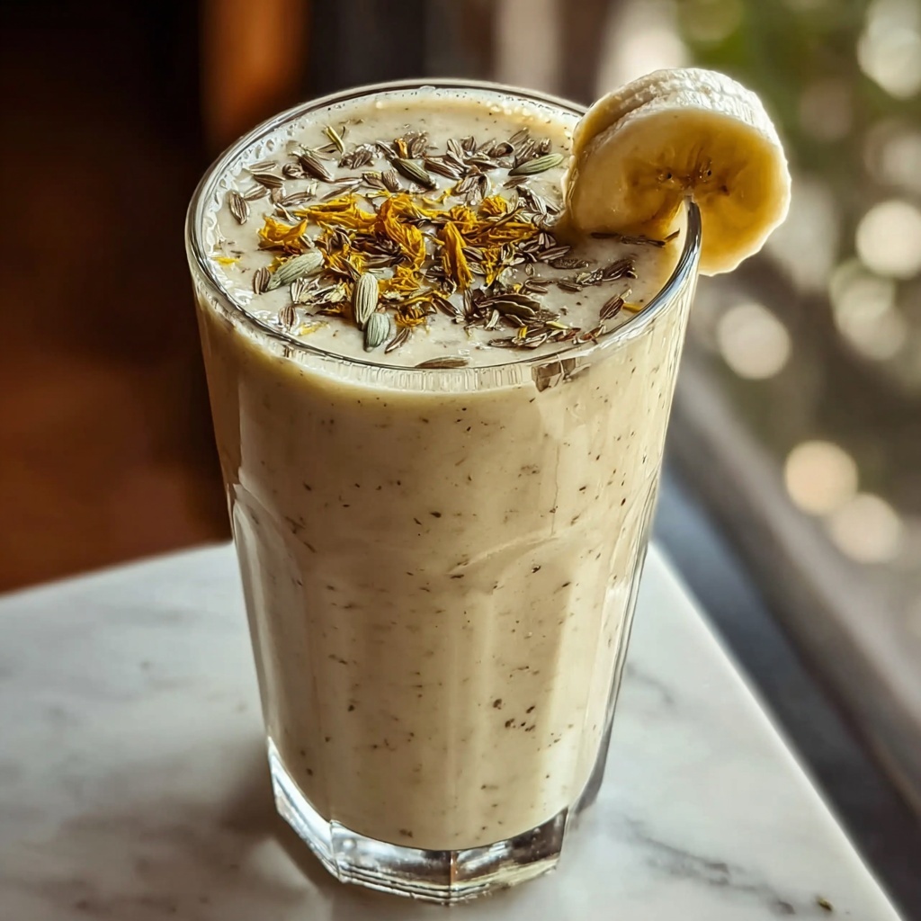Banana Chamomile Tea Smoothie for a Soothing Sip Recipe - Recipe Image