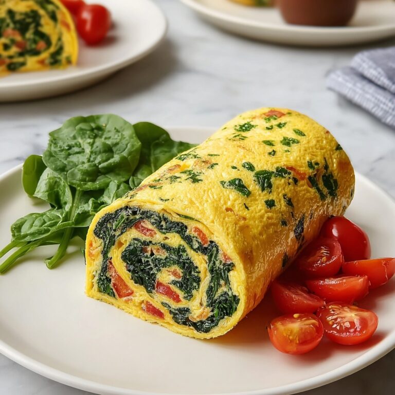 Delicious Rolled Spinach Omelet Recipe for a Healthy Start Recipe