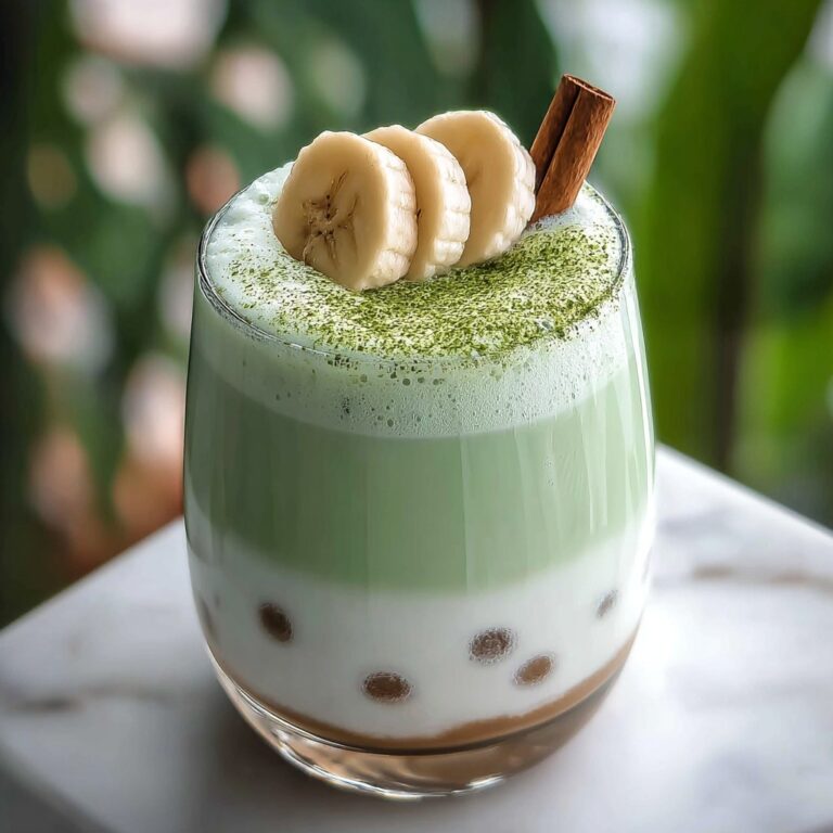 Creamy Easy Banana Matcha Latte for a Refreshing Boost Recipe