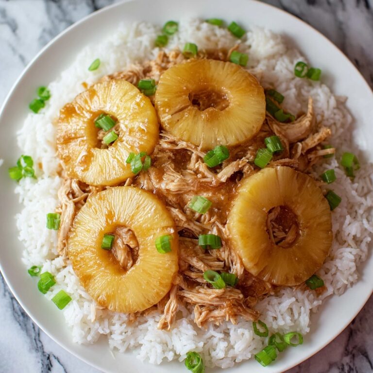 4-Ingredient Slow Cooker Chicken & Cream Cheese with Pineapple Rings Recipe