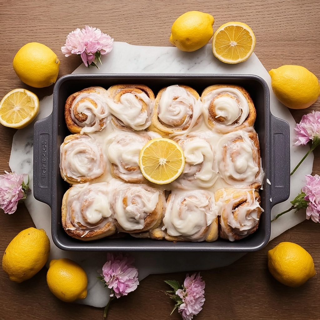 Lemon Poppy Seed Rolls with Lemon Glaze Recipe - Recipe Image