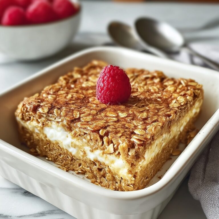 Cinnamon Cottage Cheese Oatmeal Bake for Cozy Mornings Recipe