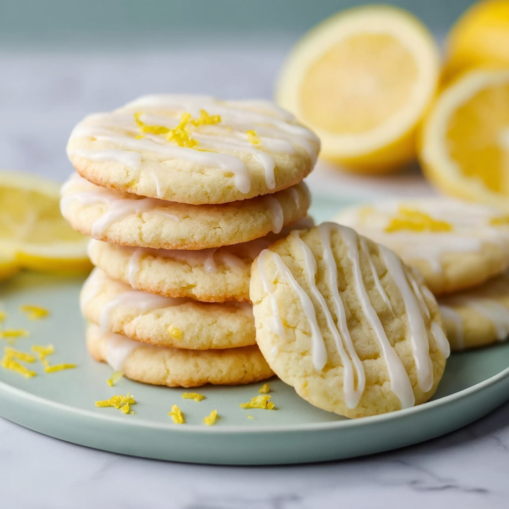 Lemon Sugar Cookies with Lemon Glaze Recipe - Recipe Image
