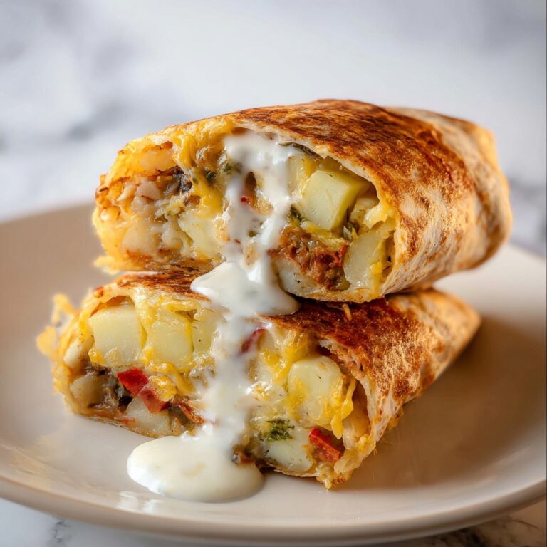 Sheet Pan Breakfast Burritos with Creamy Chipotle Sauce Recipe