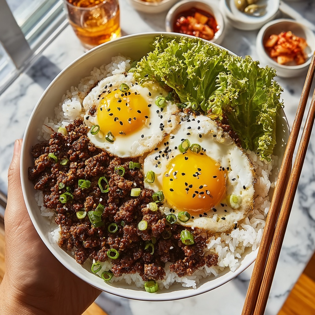 Quick and Easy Korean Ground Beef Bowl Recipe - Recipe Image