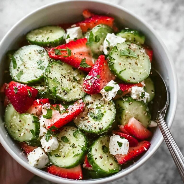 Refreshing Strawberry Cucumber Salad with Feta Bliss Recipe