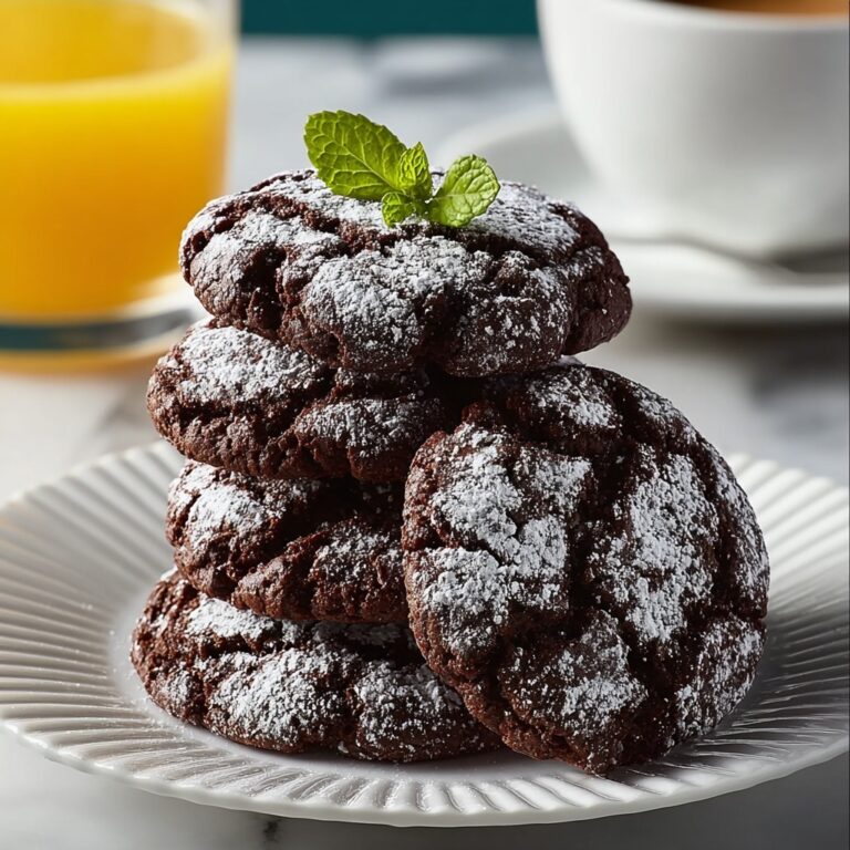 Chewy Chocolate Brownie Crinkle Cookies Recipe