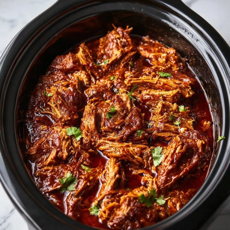 Slow Cooker 4-Ingredient Holiday BBQ Pork Recipe