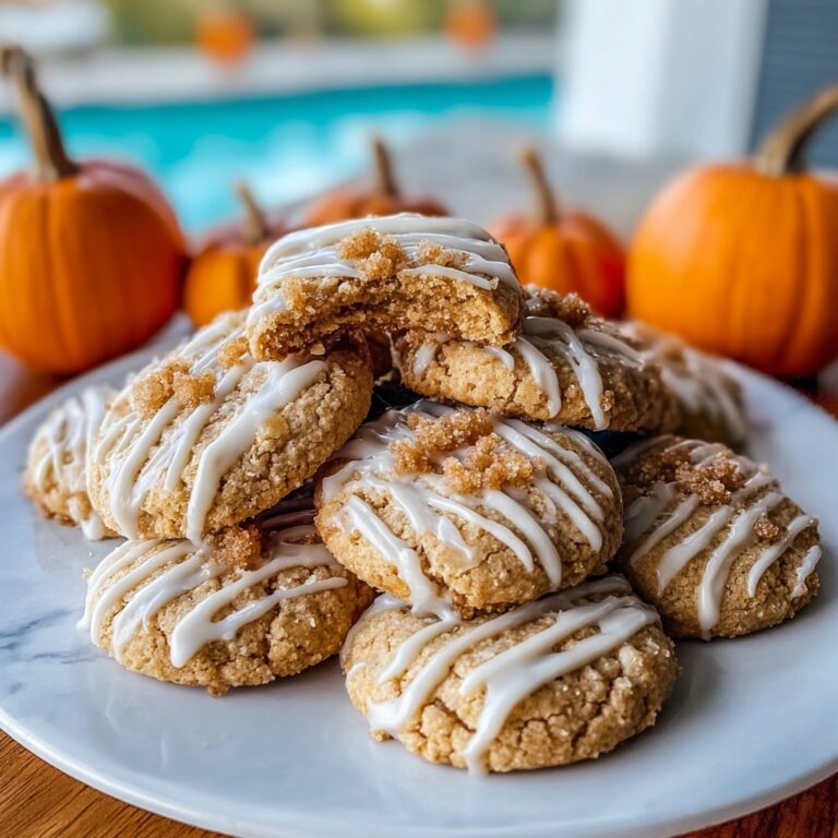 Coffee Cake Cookies with Streusel and Vanilla Glaze Recipe