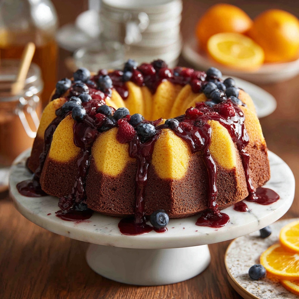 Cranberry Orange Bundt Cake Recipe - Recipe Image