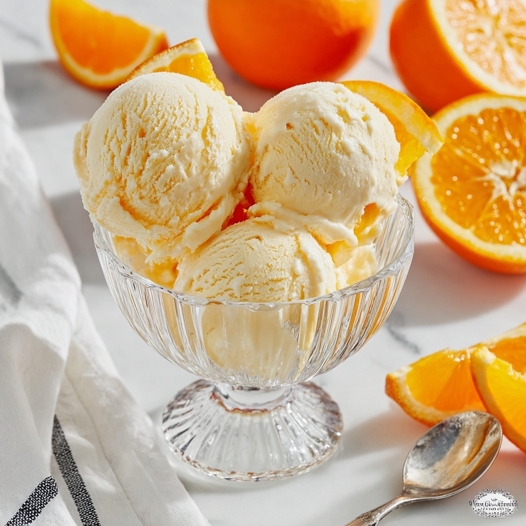 Orange Cream Ice Cream Recipe - Recipe Image