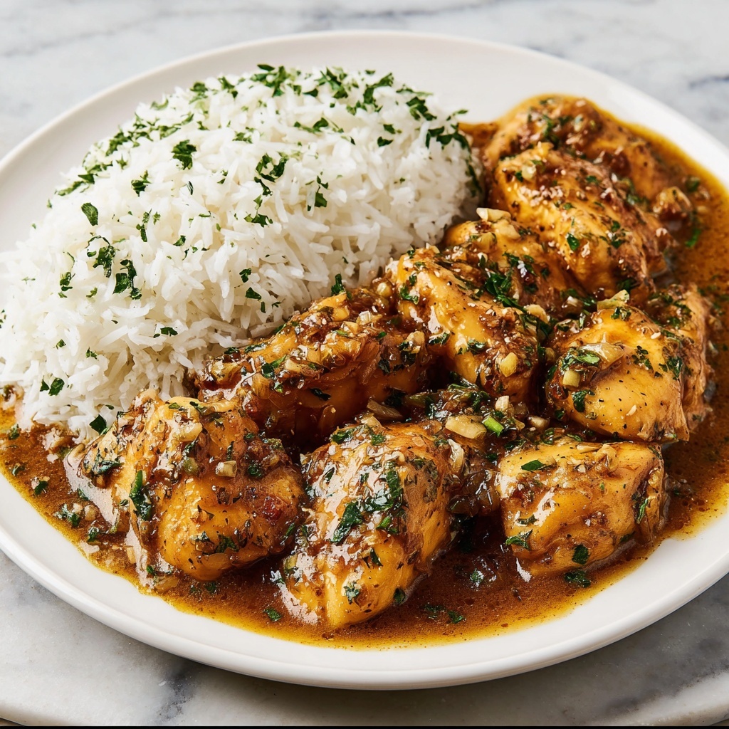 Garlic Chicken with Parsley and Lemon Recipe - Recipe Image