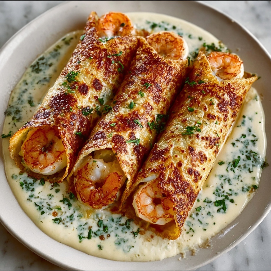 Deep-Fried Shrimp Alfredo Burrito Bites Recipe - Recipe Image