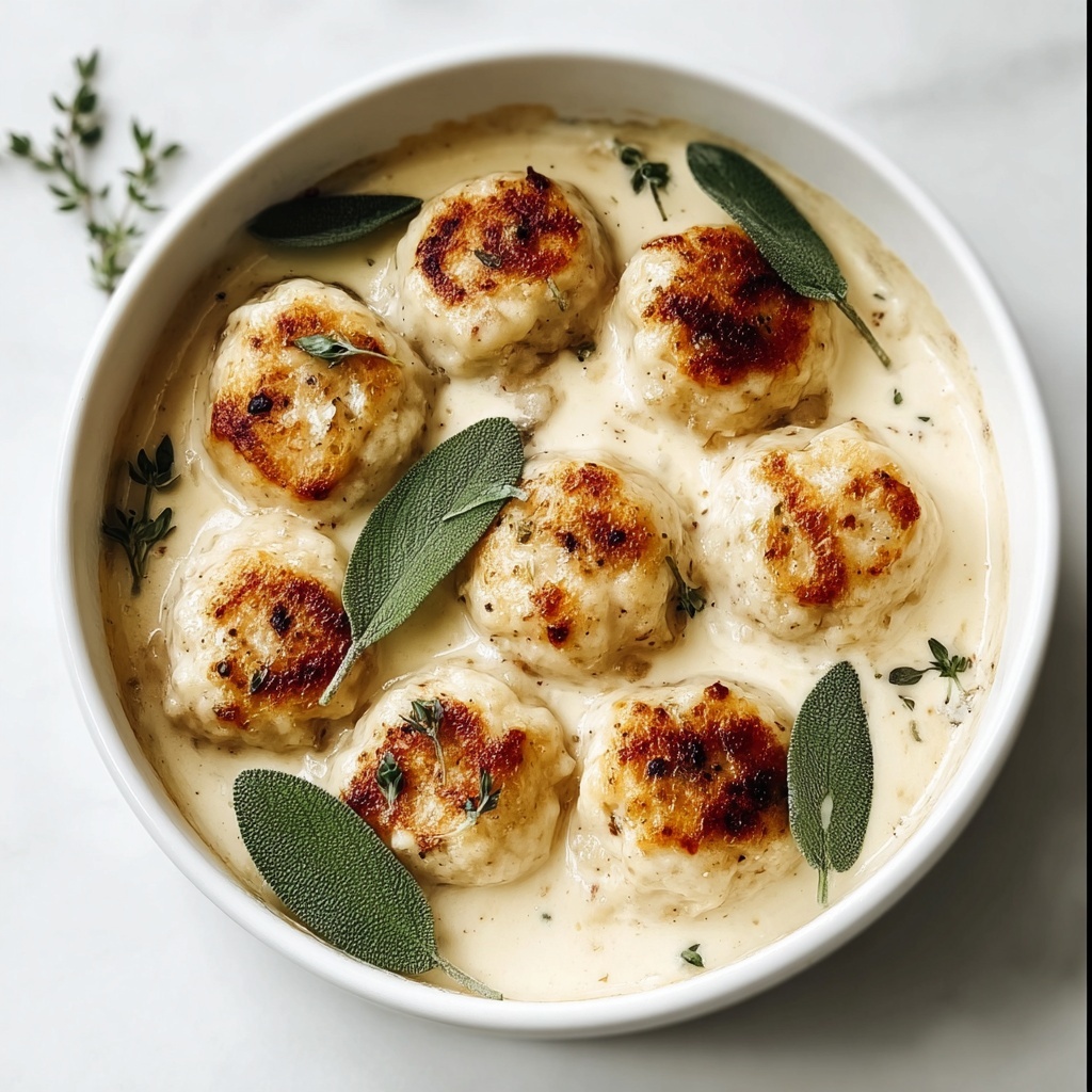 Italian Ricotta Gnudi in Cheese Sauce Recipe - Recipe Image