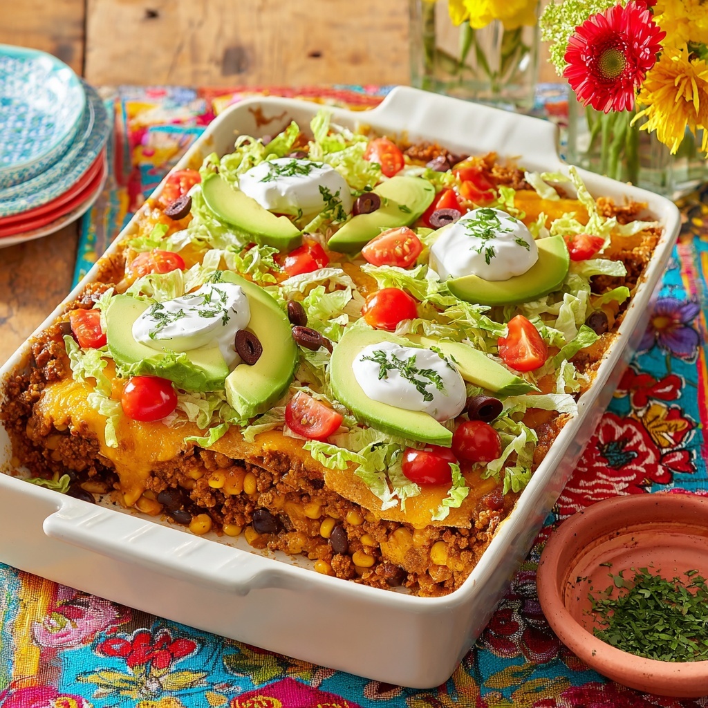 Taco Casserole Recipe - Recipe Image