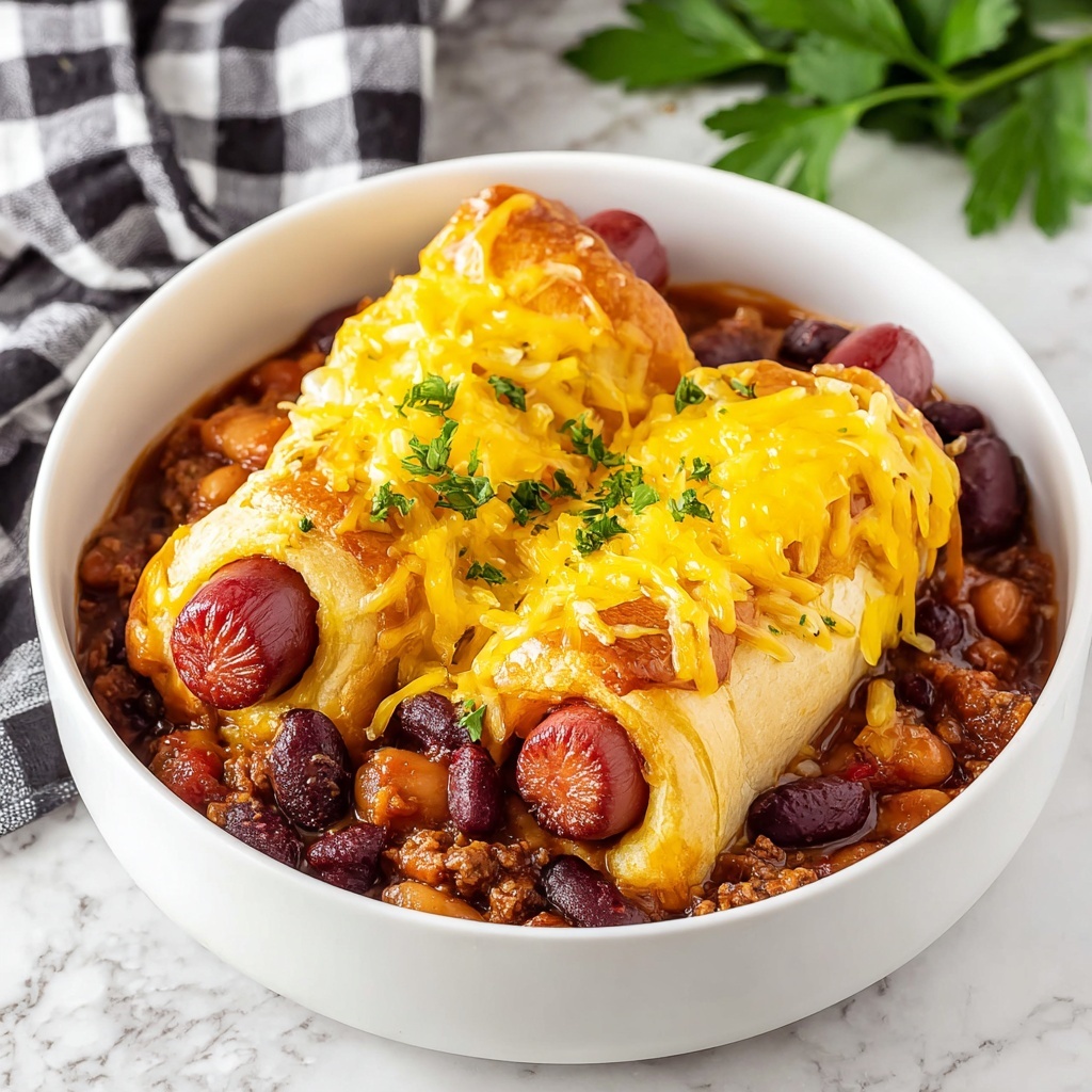 Chili Cheese Dog Casserole Recipe - Recipe Image