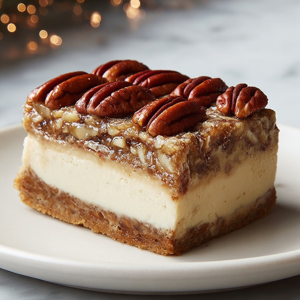 Kentucky Derby Pecan Pie Cheesecake Recipe - Recipe Image