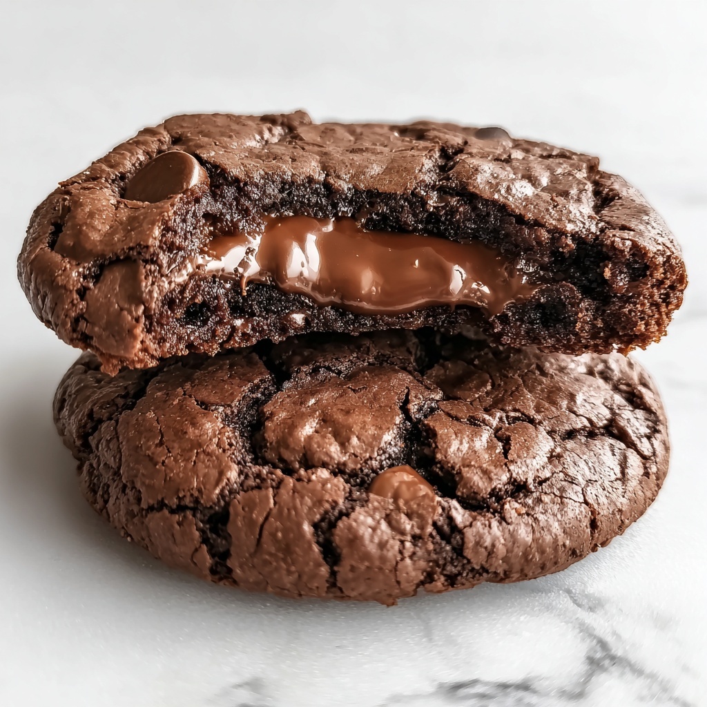 Dark Chocolate Espresso Brownie Cookies Recipe - Recipe Image