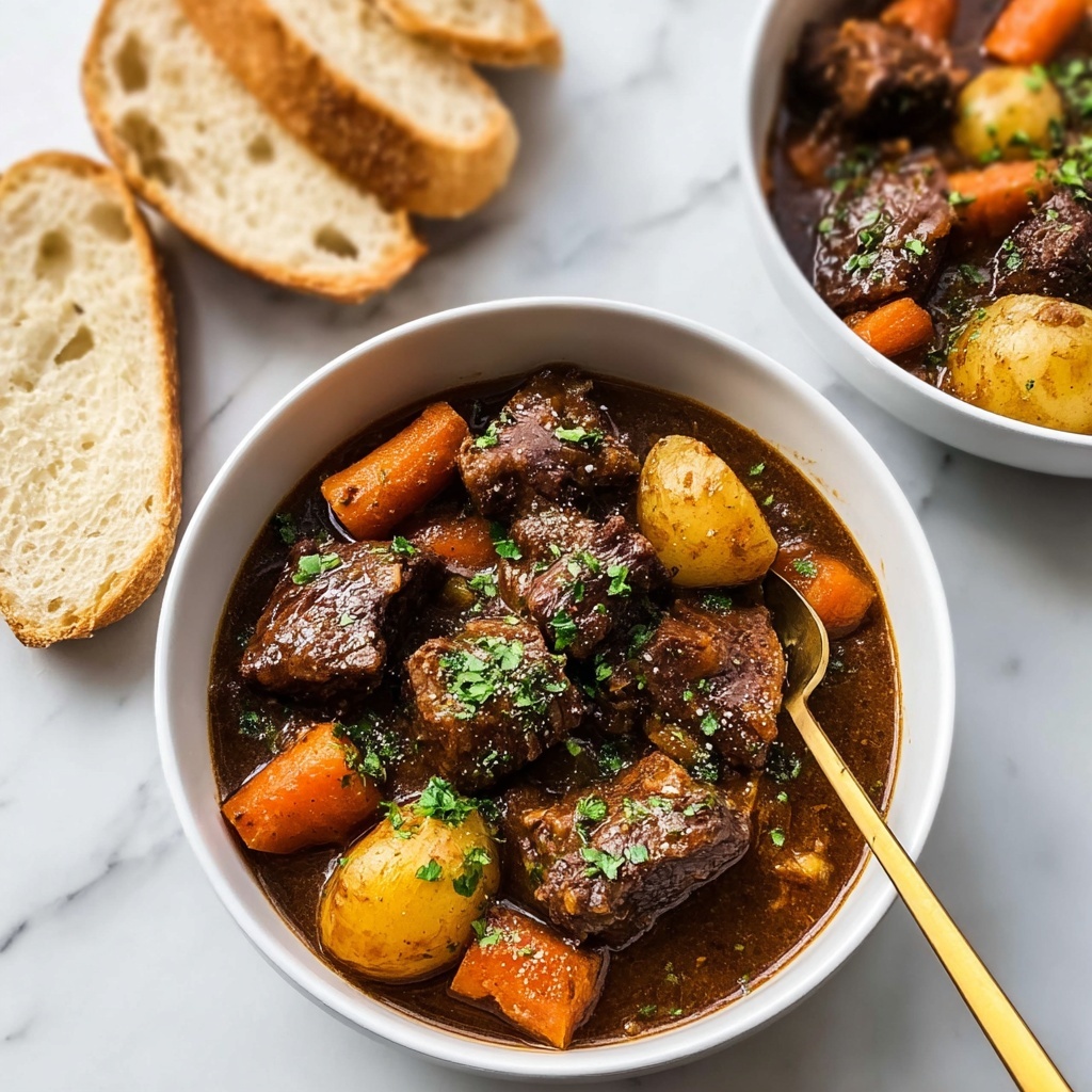 Hearty Beef Stew with Red Wine and Root Vegetables Recipe - Recipe Image