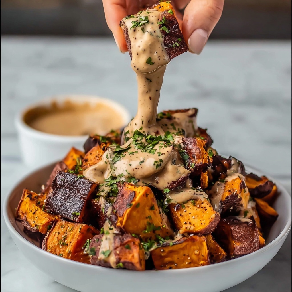 Smoky Roasted Sweet Potatoes with Chipotle Mayo Recipe - Recipe Image