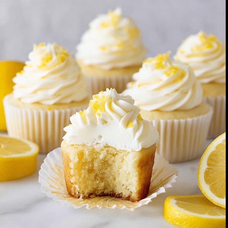 Lemon Cupcakes with Zesty Lemon Frosting Recipe