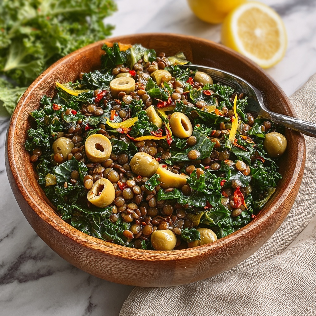 Lemon Pesto Lentil Salad Recipe - Recipe Image