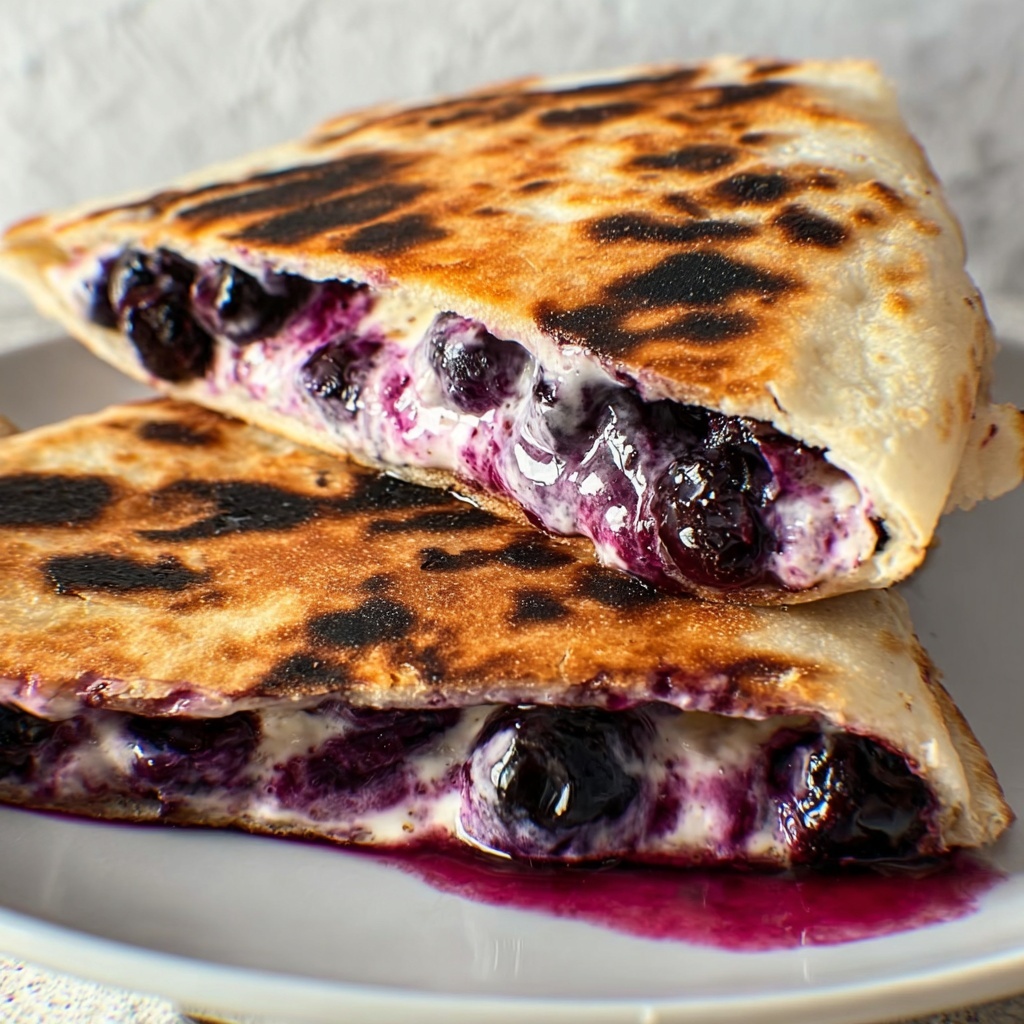 Blueberry Breakfast Quesadilla Recipe - Recipe Image