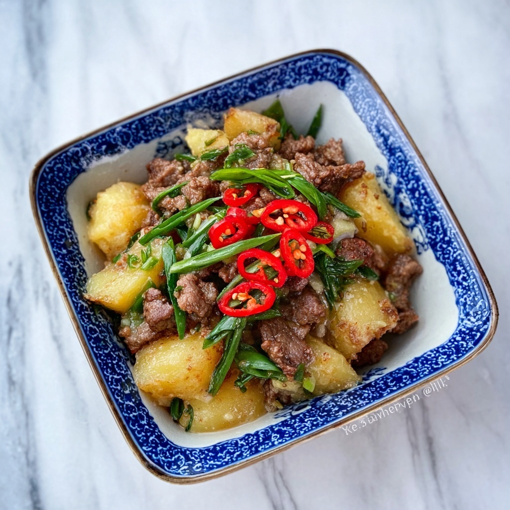 Stir-Fry with Chinese Yam and Beef Recipe - Recipe Image