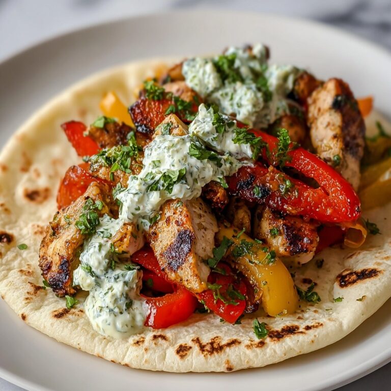 Zesty Lemon Garlic Chicken Pitas with Creamy Feta Bliss!