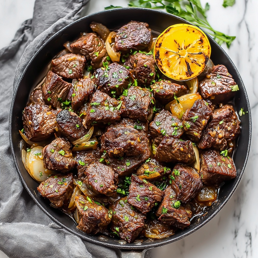 Juicy Garlic Butter Steak Bites in 15 Minutes! - Recipe Image