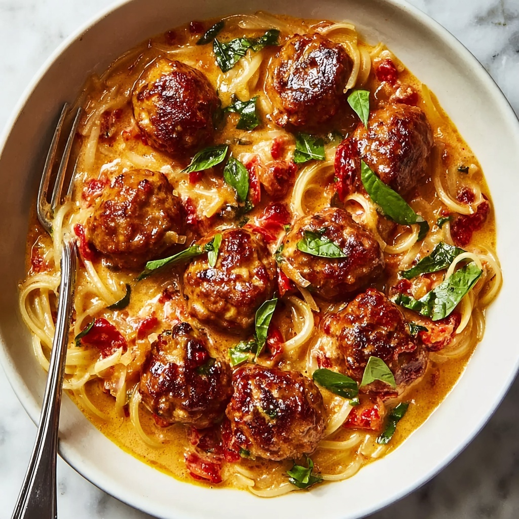 Easy Marry Me Meatballs in Creamy Tomato Bliss - Recipe Image