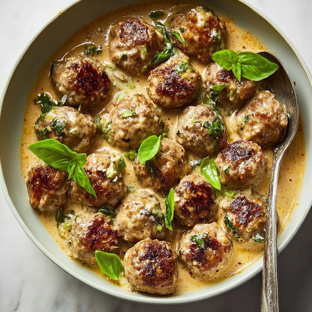 Irresistible Marry Me Meatballs in Creamy Tomato Sauce Recipe - Recipe Image
