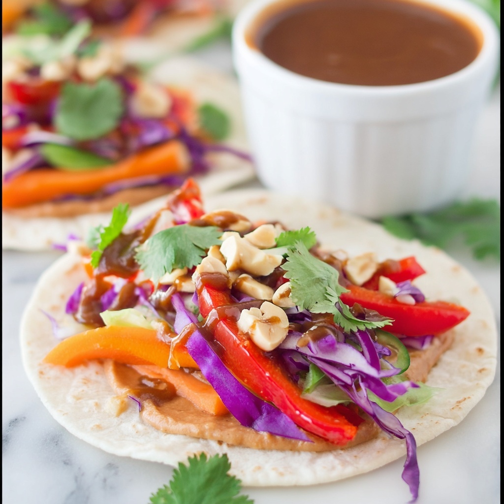 Chicken Pad Thai Tacos Recipe - Recipe Image