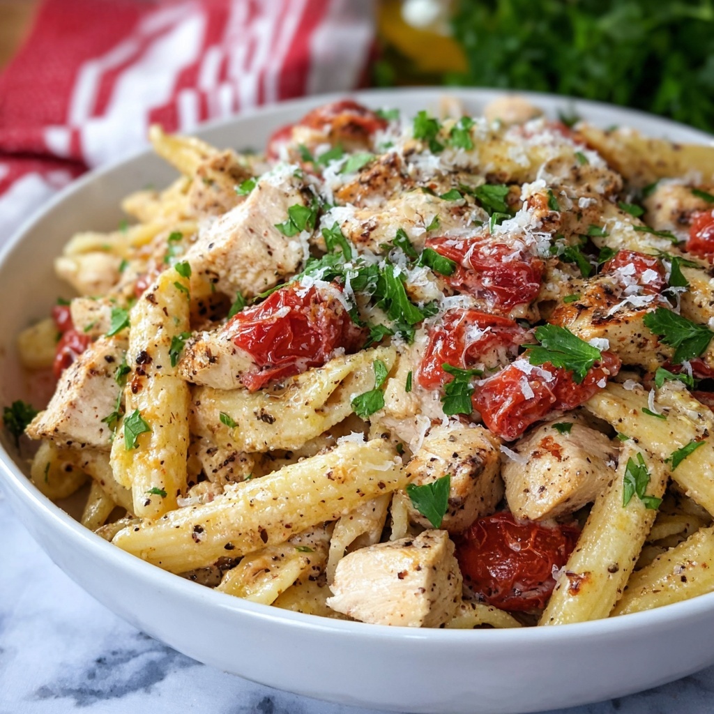 Baked Boursin Cajun Chicken Pasta Recipe - Recipe Image