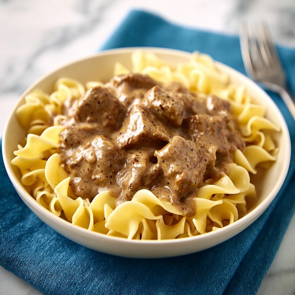 Slow Cooker Beef Stroganoff Recipe - Recipe Image