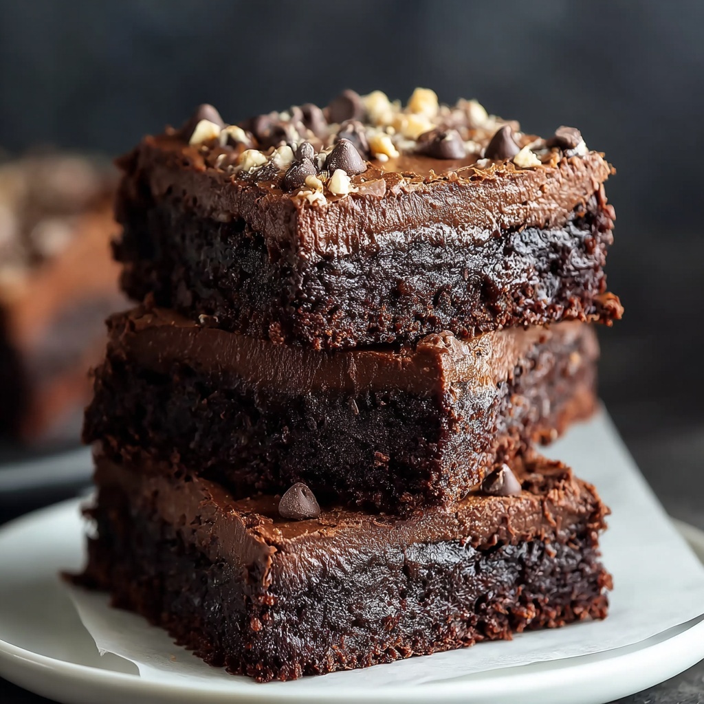 No Bake Nutella Brownies Recipe - Recipe Image