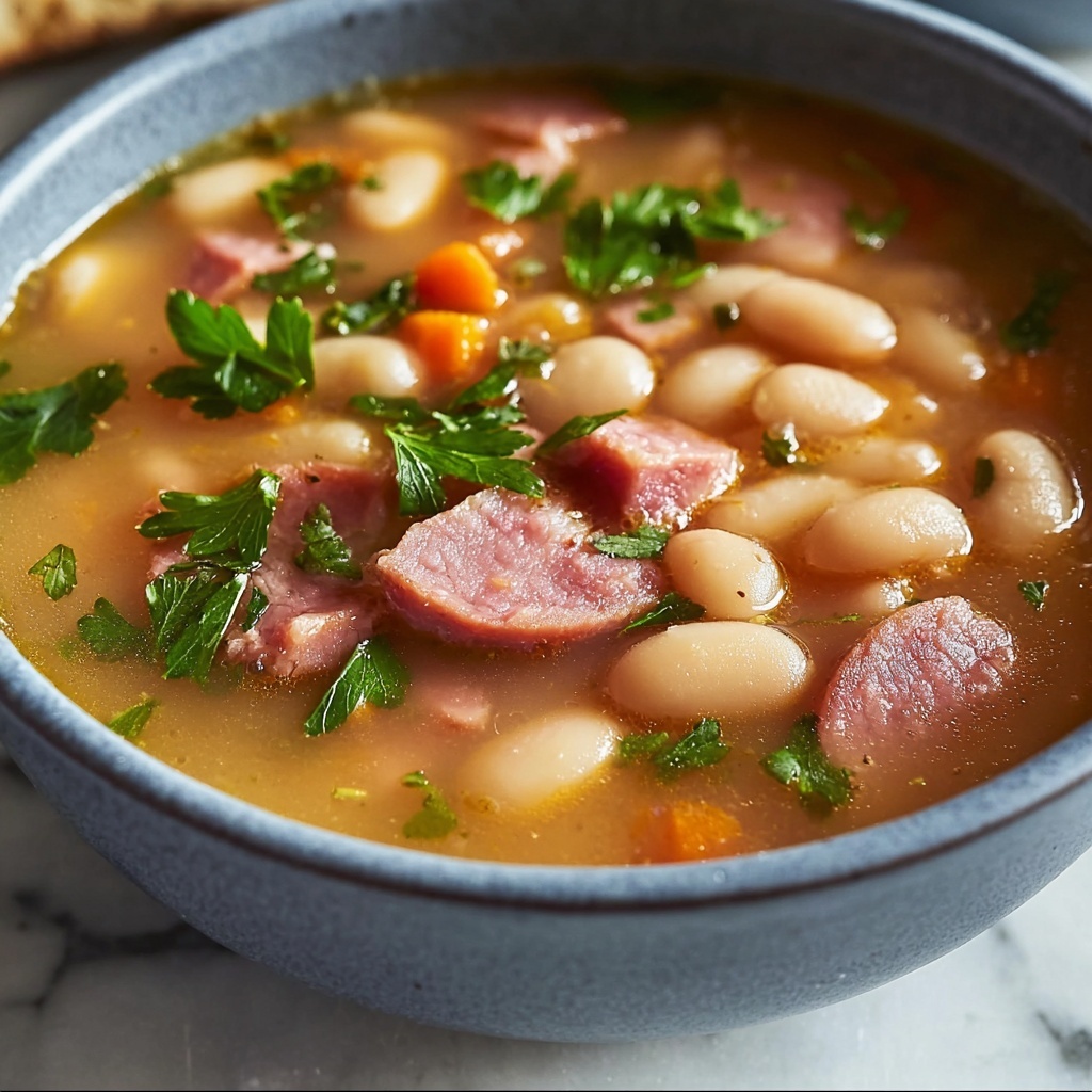 Hearty Ham and Bean Soup Recipe - Recipe Image
