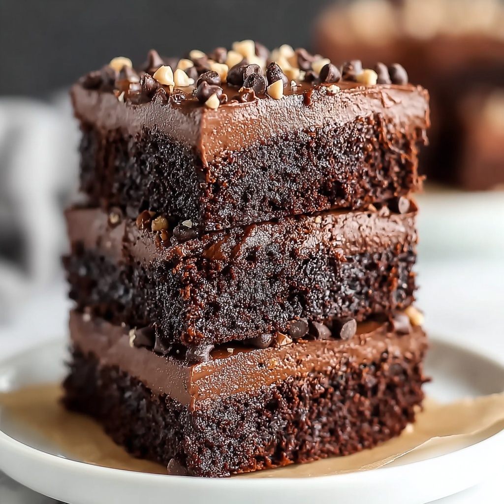 No Bake Nutella Brownies Recipe - Recipe Image