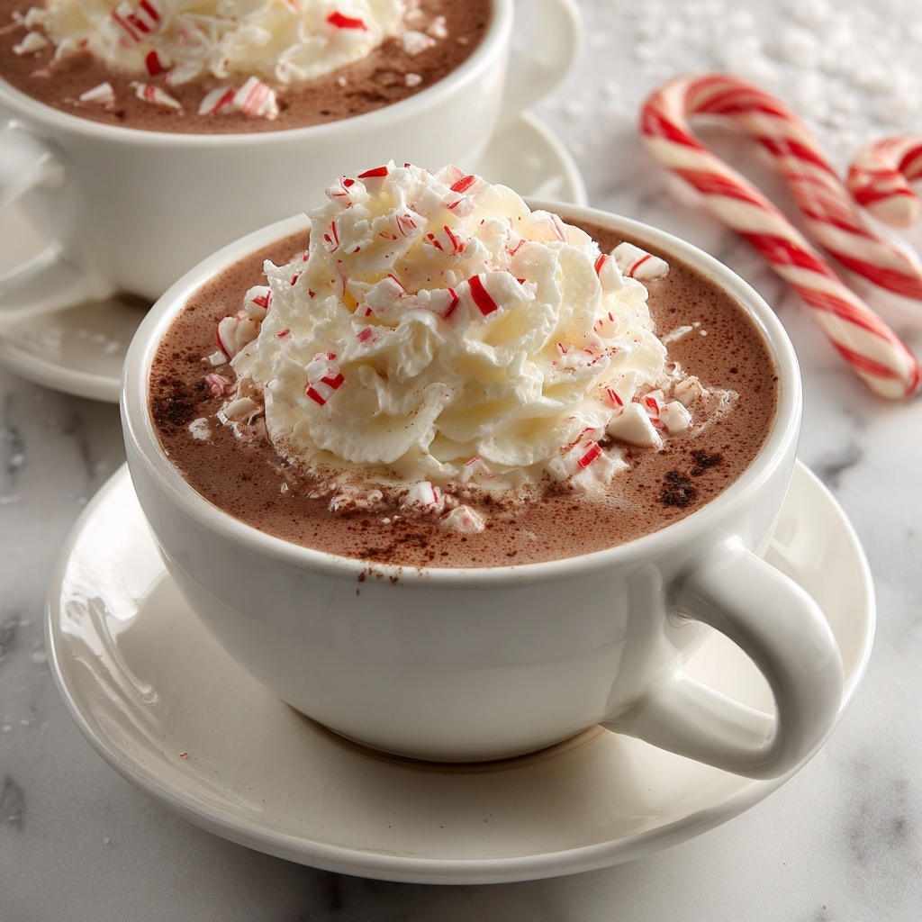Rich Peppermint Hot Chocolate Recipe - Recipe Image