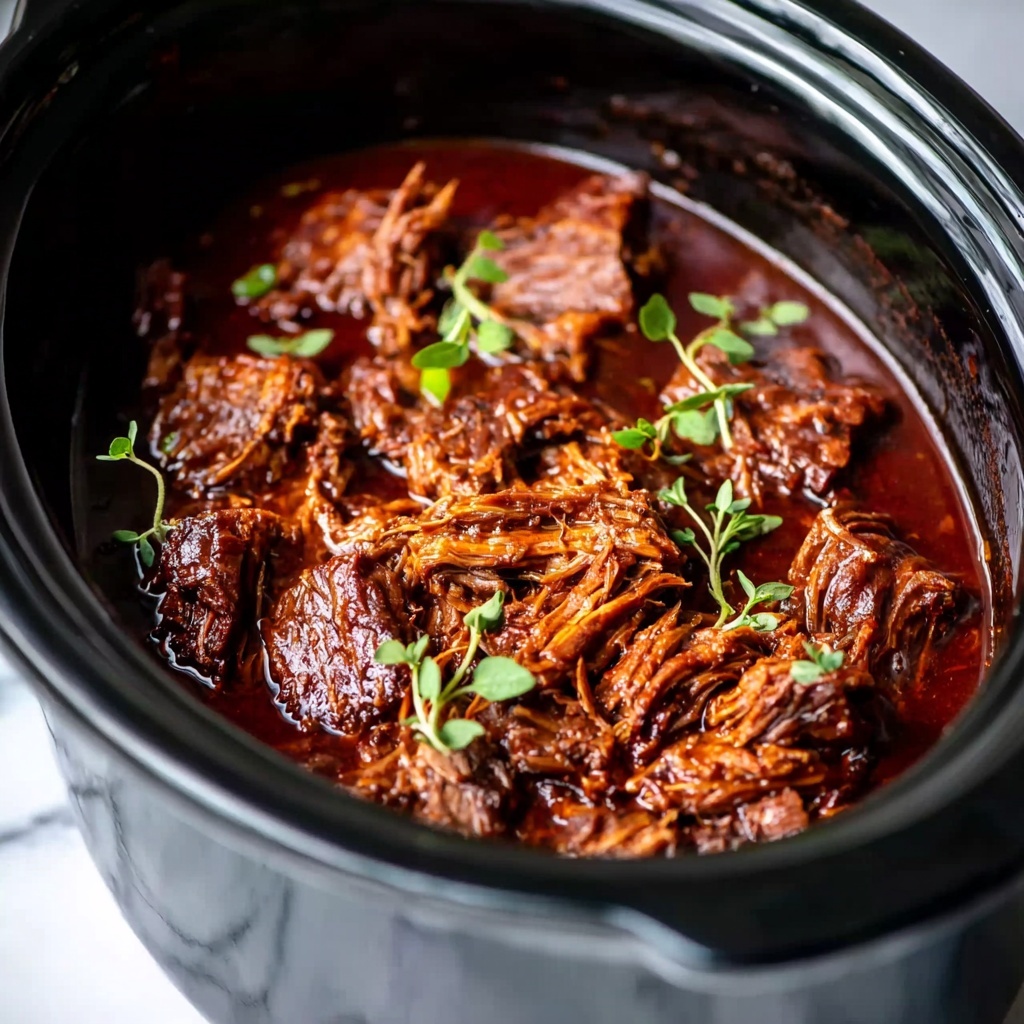 Slow Cooker 4-Ingredient Holiday BBQ Pork Recipe - Recipe Image
