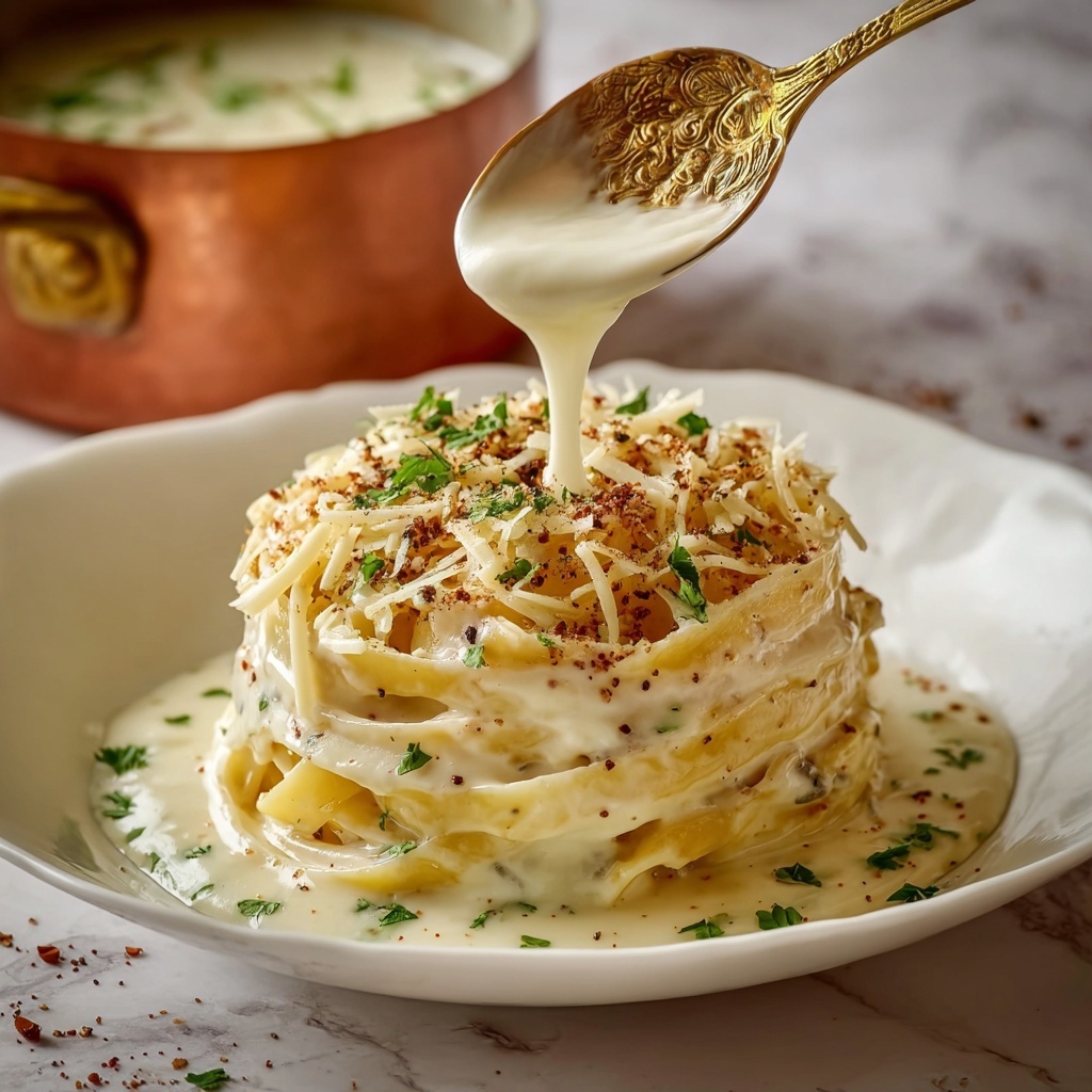 Rich and Creamy Homemade Alfredo Sauce Recipe - Recipe Image