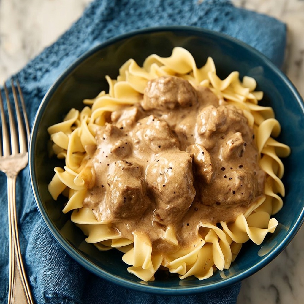 Slow Cooker Beef Stroganoff Recipe - Recipe Image