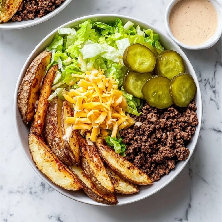 Burger Bowls with Crispy Potatoes, Savory Ground Beef, and Flavorful Burger Sauce Recipe