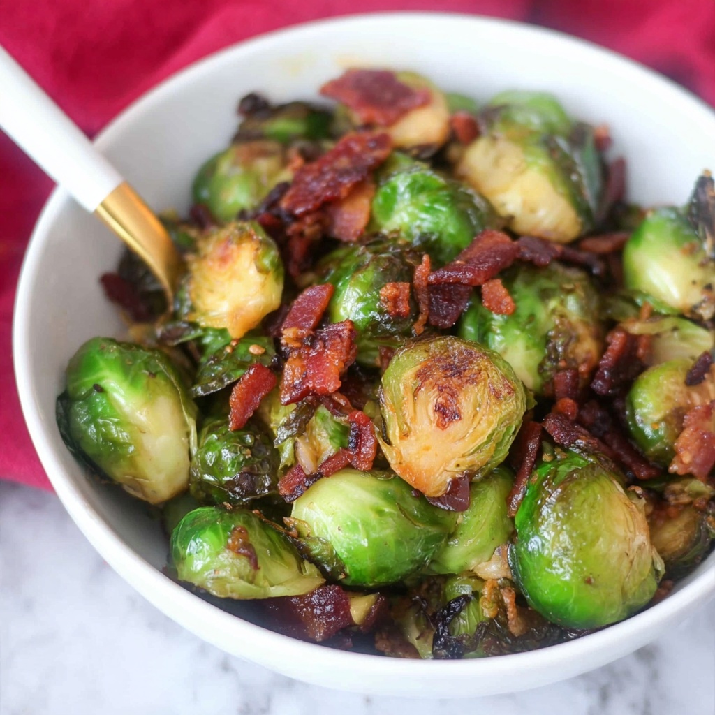 Caramelized Brussels Sprouts with Bacon Jam Recipe - Recipe Image