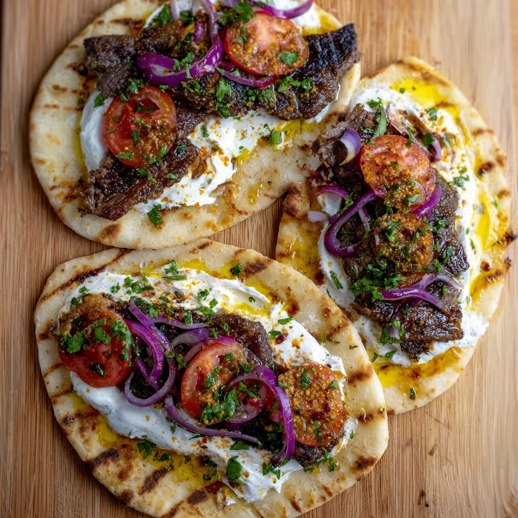 Juicy Oven-Baked Kebabs with Sumac-Onions and Garlic Yoghurt Recipe - Recipe Image