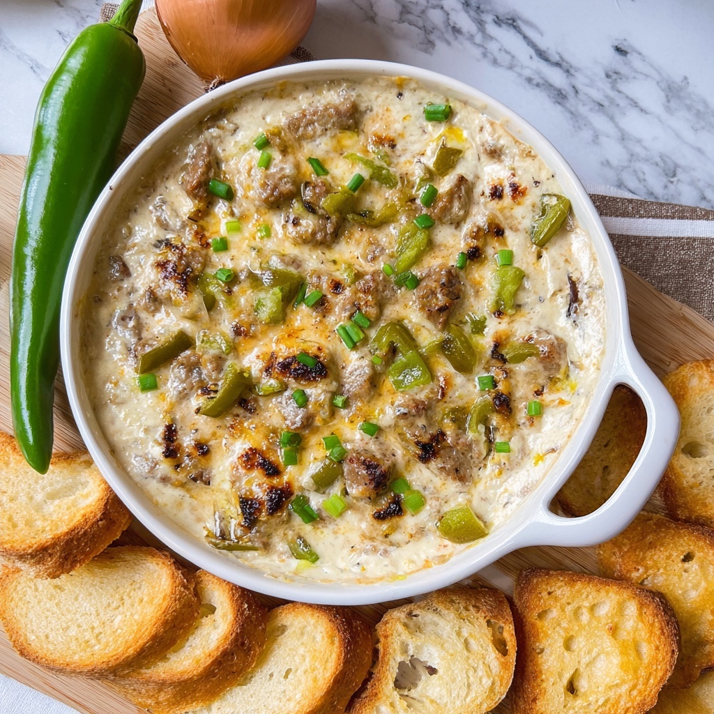 Philly Cheesesteak Dip Recipe - Recipe Image