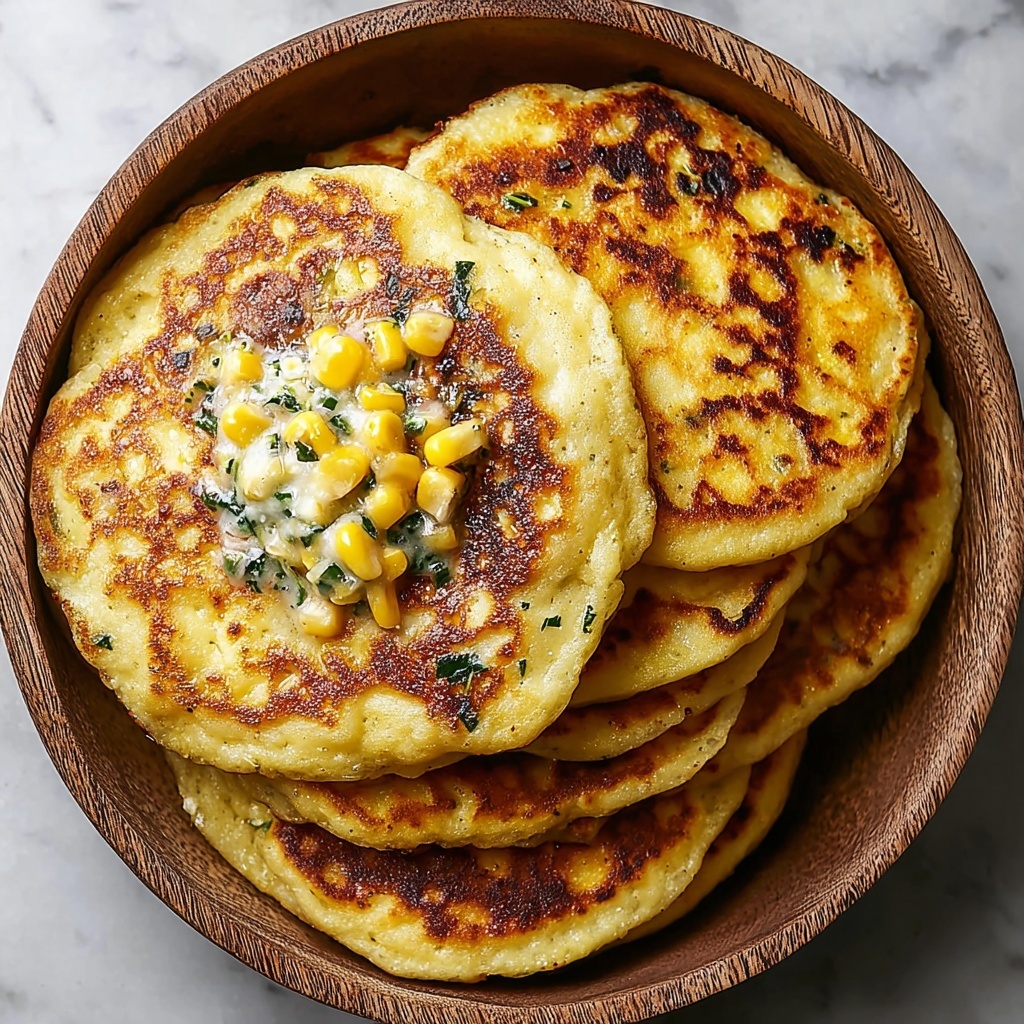 Venezuelan Sweet Corn Cachapas: Melt-in-Your-Mouth Delight Recipe - Recipe Image