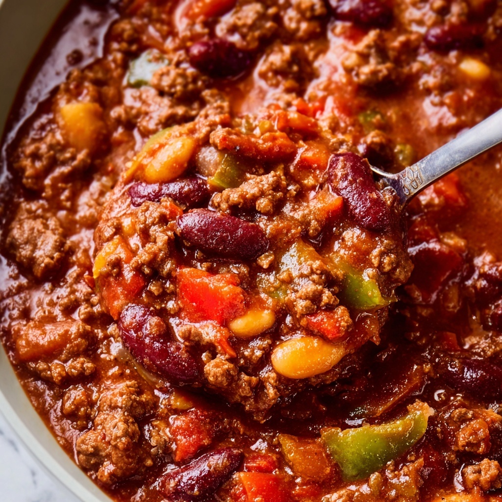 Slow Cooker Chili with Dark Chocolate and Mixed Beans Recipe - Recipe Image