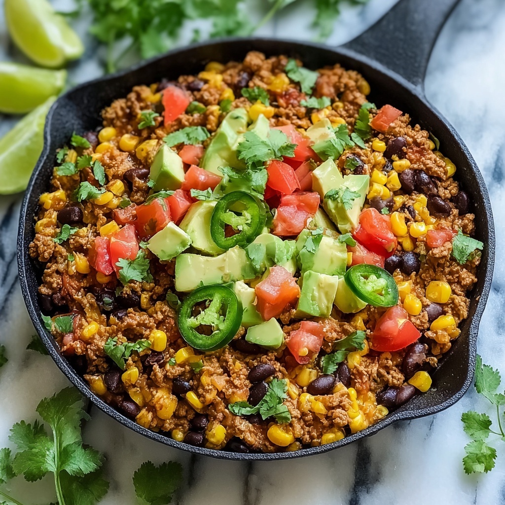 Irresistible Turkey Taco Skillet Ready in 20 Minutes! Recipe - Recipe Image