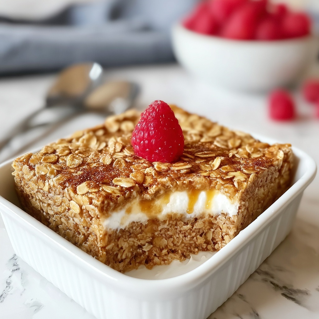 Cinnamon Cottage Cheese Oatmeal Bake for Cozy Mornings Recipe - Recipe Image